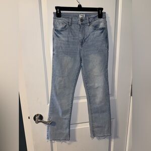 Kensie Light Blue Savannah High Rise Flair Ankle Jeans size 4 27